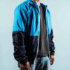 men's blue wind breaker image 1