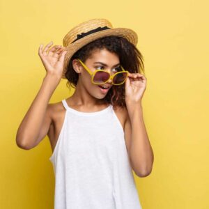 White Sleeveless Shirt